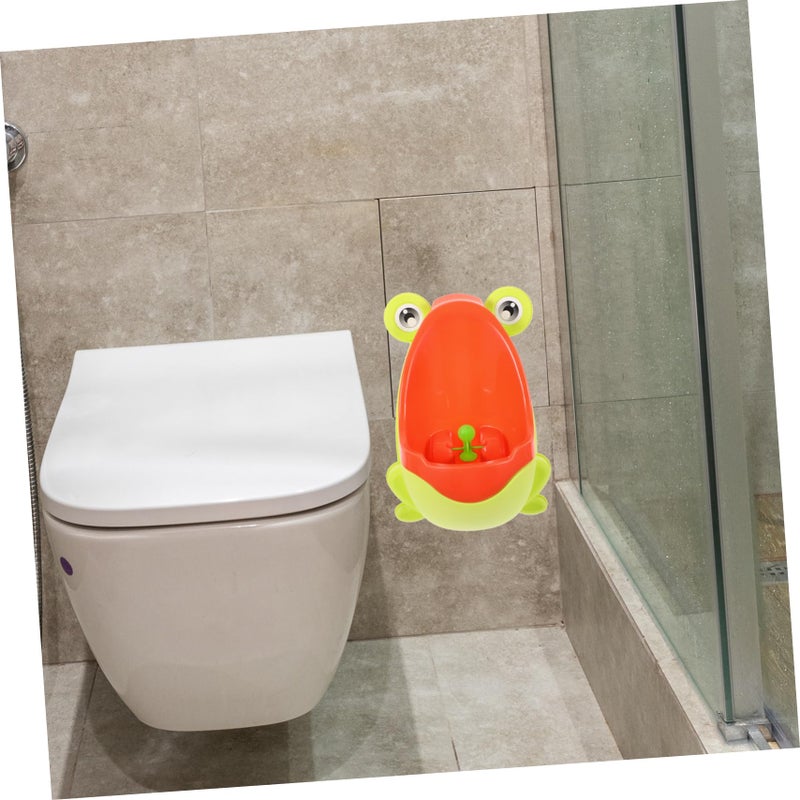 Wall Mounted Frog Potty Training Urinal For Boys And Girls Easy To Clean Space Saving Design Blue - Image 4