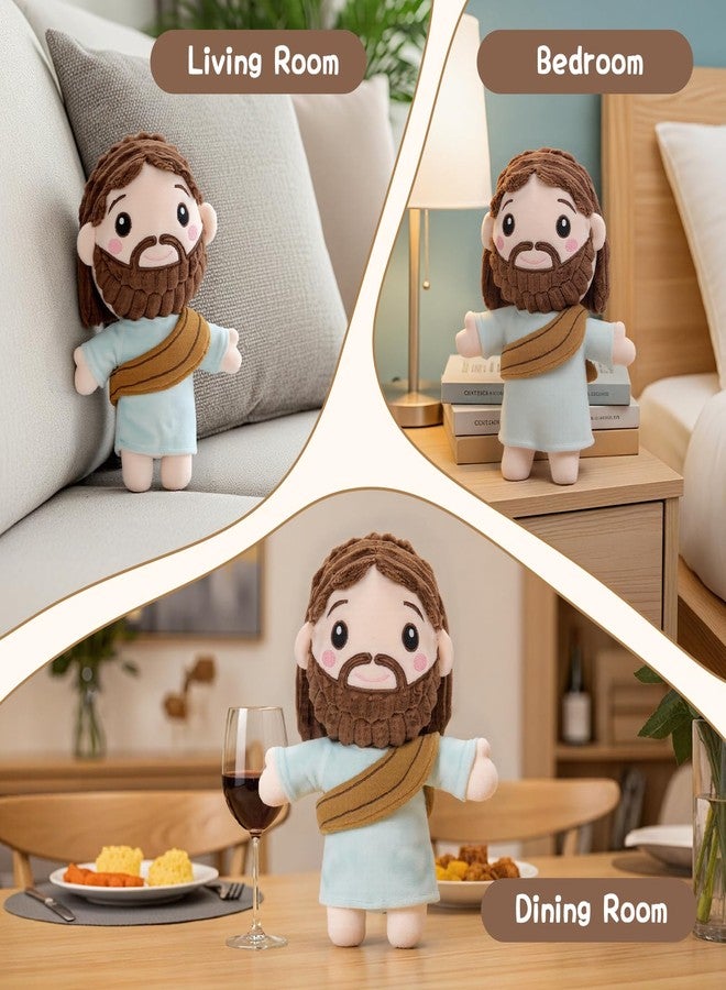 FunisFun Jesus Plush Stuffed Animal Doll Ideal Gifts for Christian Church Religious Party Favors Christmas (Jesus) - Image 4