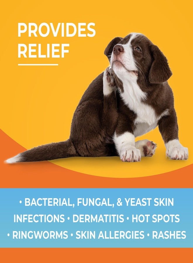 مناديل باو ساينس الطبية المضادة للبكتيريا والفطريات للكلاب والقطط - 100 منديل - مناديل كلورهيكسيدين مع كيتوكونازول لعلاج الطفح الجلدي، والتهابات الجلد، وحكة الكفوف، وحب الشباب لدى الحيوانات الأليفة - Image 3