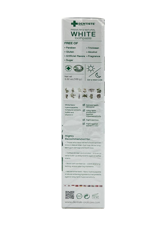 DENTISTE Plus Premium & Natural White Toothpaste 100G - Image 5