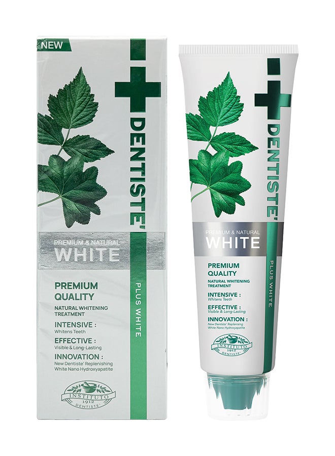DENTISTE Plus Premium & Natural White Toothpaste 100G - Image 1