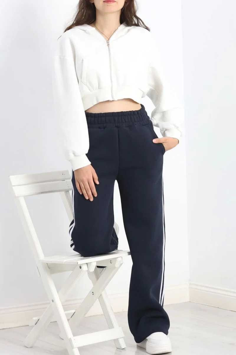 Kazax Kazakx Three Thread Fuzzy Sweatpants Navy Blue - 20111.1287.