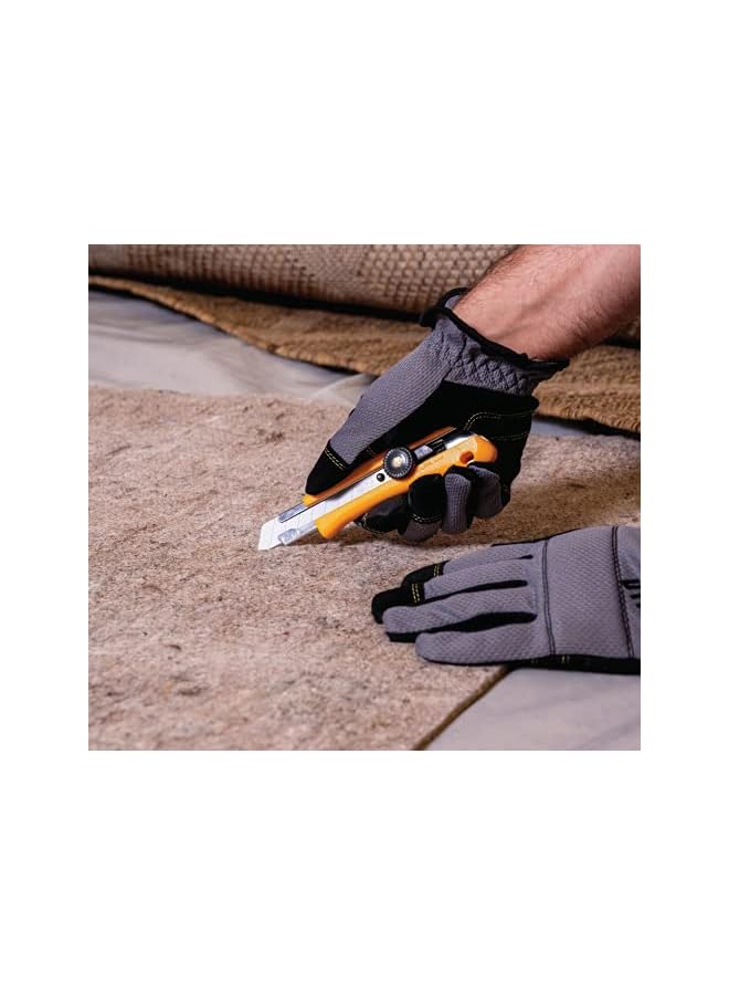 OLFA سكين أولفا 18 مم للاستخدام الثقيل (L-1) - سكين قطع متعددة الأغراض بعمق قطع مخصص مع مقبض مريح وشفرة قابلة للكسر، شفرات بديلة: أي شفرة أولفا 18 مم - Image 3