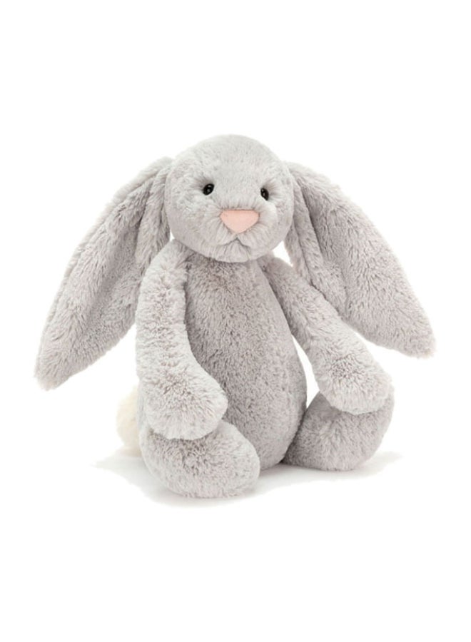 Jellycat Bashful Silver Bunny Plush – Soft Stuffed Toy with Cordy Legs, Cute Valentine’s Gift for Kids & Adults, Collectible Jellycat, 28cm - Image 1