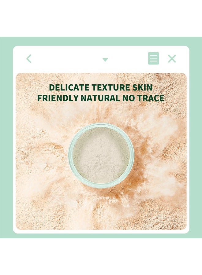 OCHEAL Fresh Skin Nature Makeup Powder,Green Tea Mineral Setting PowderLong-lasting Oil Control Pressed Powder, Waterproof Matte Finish Flawless Setting Powder Madeup,Minimizes Pores & Fine Lines  - Image 4