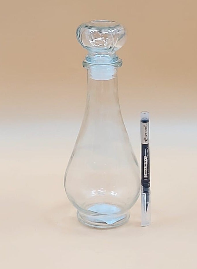 Antique Style Clear Decorative Glass Jar