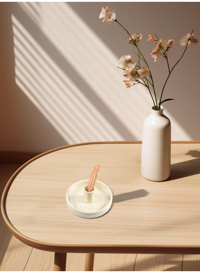 Palo Santo Holder Ceramic Incense Burner For Palo Santo Wood Or Scented Incense Stick Beige - Image 3