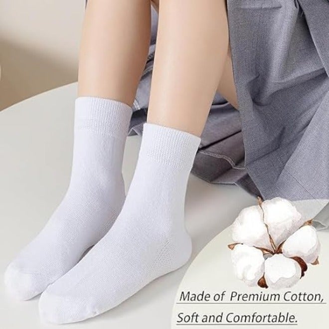 HZYH 6 Pairs Boys Girls Crew Socks, Seamless Cotton Socks, Girls' Half-Cushion Seamless Socks, Cute Socks, Ankle Socks, Unique Birthday Gifts Cute Socks, Size L - Image 3