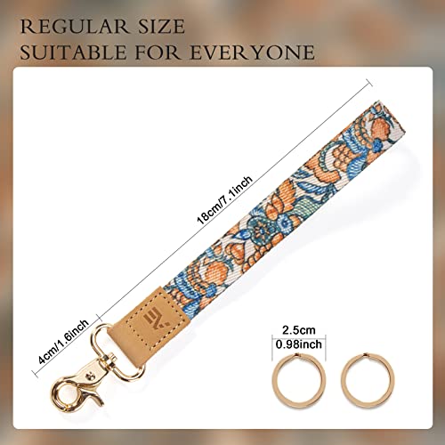 EcoVision Keychain Lanyard for Keys, Wristlet Key Chain for Women, Key Holder Lanyards with 2 keyrings - Image 2