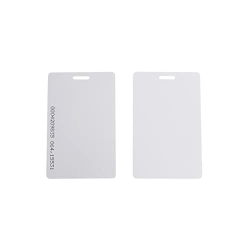 Getmorv 100 PCS 125KHz RFID Proximity ID Cards with Slot Hole Punch Key Token Tag Card for Entry Access Control System for Electronic Door Cabinet Lock EM4100 TK4100 Read-Only - Image 2