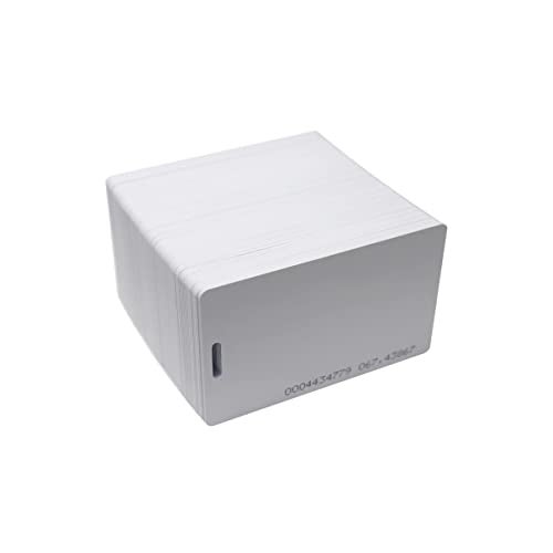 Getmorv 100 PCS 125KHz RFID Proximity ID Cards with Slot Hole Punch Key Token Tag Card for Entry Access Control System for Electronic Door Cabinet Lock EM4100 TK4100 Read-Only - Image 3