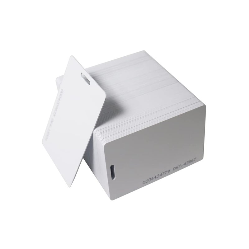 Getmorv 100 PCS 125KHz RFID Proximity ID Cards with Slot Hole Punch Key Token Tag Card for Entry Access Control System for Electronic Door Cabinet Lock EM4100 TK4100 Read-Only - Image 5