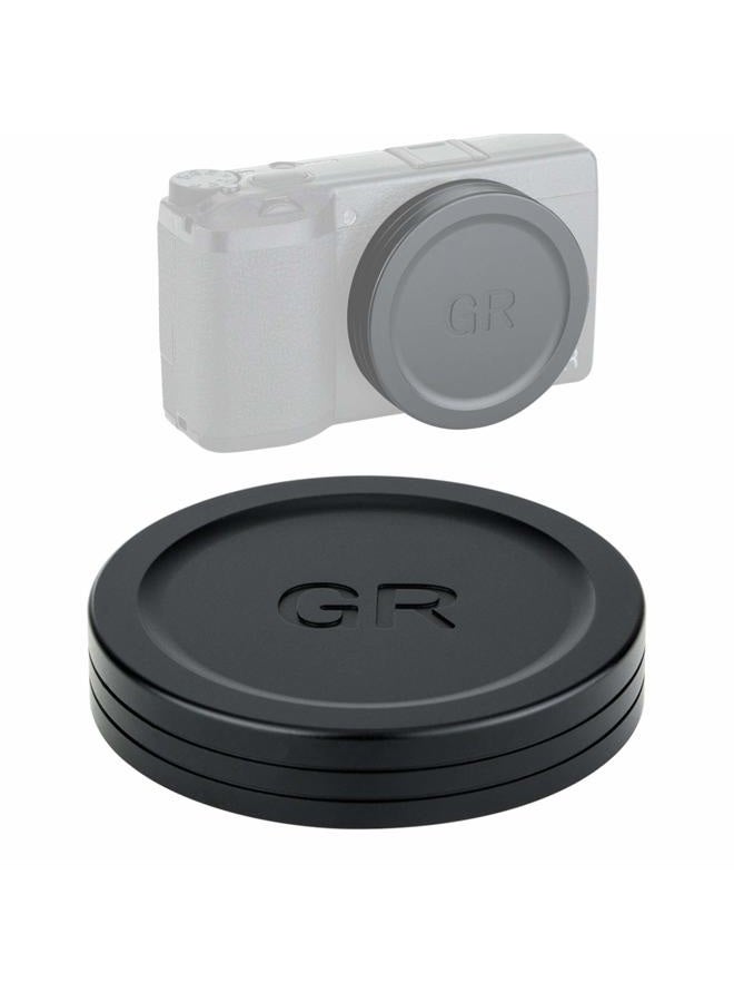 JJC LC-GR3 Metal Lens Cap for Ricoh GR III GR IIIx and GR II Camera, Ricoh GR III Lens Cap, Lens Cap for Ricoh GRIII GR IIIx GRII, Made of Premium Aluminium Alloy - Image 1