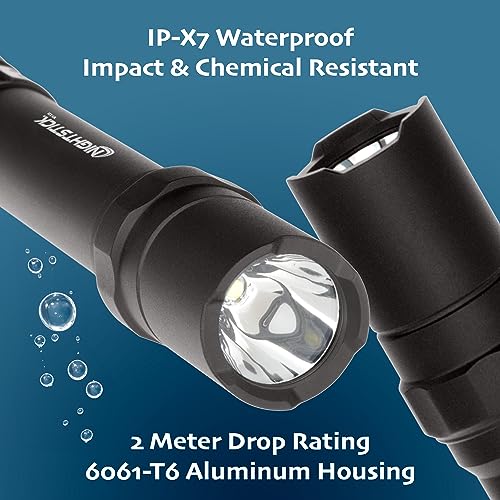 Nightstick MT-220 Mini-TAC PRO Metal Multi-Function LED Flashlight-2 AA, 6-Inch, Black - Image 4
