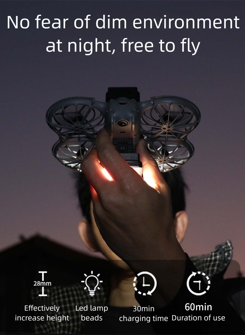 For DJI Neo 2 Drone Night Lights, 2-Pack Up/Down LED Lamps, 3 Modes Adjustable, Rechargeable Protective Night Flight Lights - Image 2