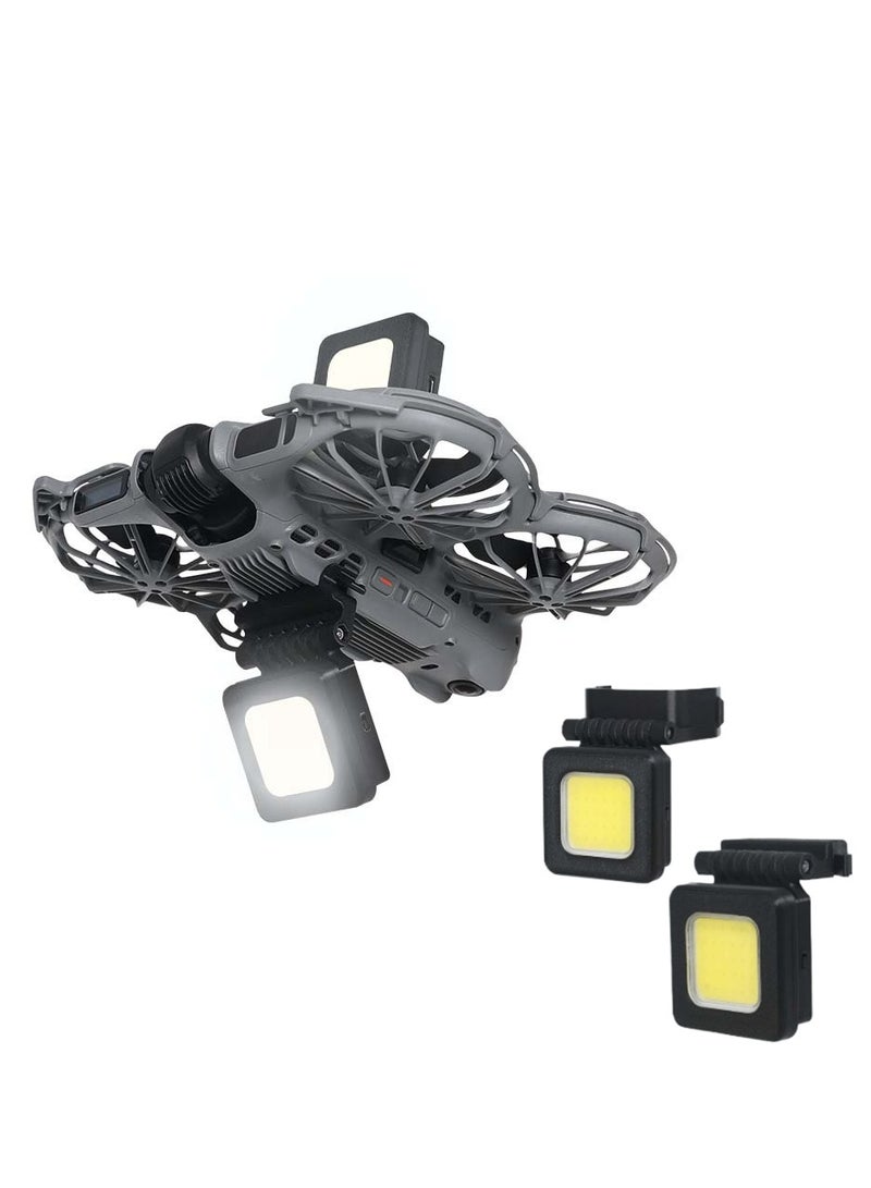 لطائرة DJI Neo 2: أضواء ليلية، طقم مزدوج، مصابيح LED علويّة وسفليّة، 3 أوضاع قابلة للتعديل، أضواء ليلية قابلة لإعادة الشحن لحماية الطيران - Image 1