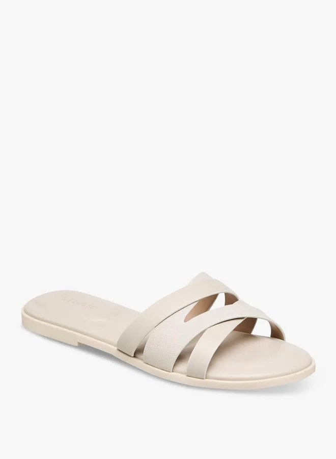 سيليست صنادل نسائية سهلة الارتداء بحزام متقاطع