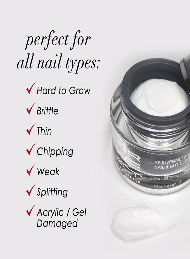 Dermelect Rejuvenail Fortifying Nail & Cuticle Treatment- Cream for Dry Damaged Cuticles with Peptides Hyaluronic Acid Shea Butter, Moisturizes, Soothes, Strengthens Repairs Cuticles & Nails - Image 3