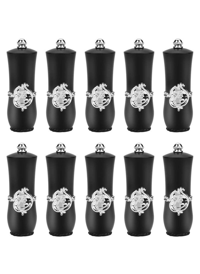 Generic - 10Pcs Reusable Empty Lipstick Tubes for DIY Custom Lipstick and Lip Balm Black Color - Image 1