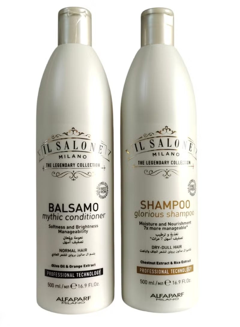 IL SALONE Protein Complete Care Shampoo + Conditioner Set 2X500 ml - Image 1