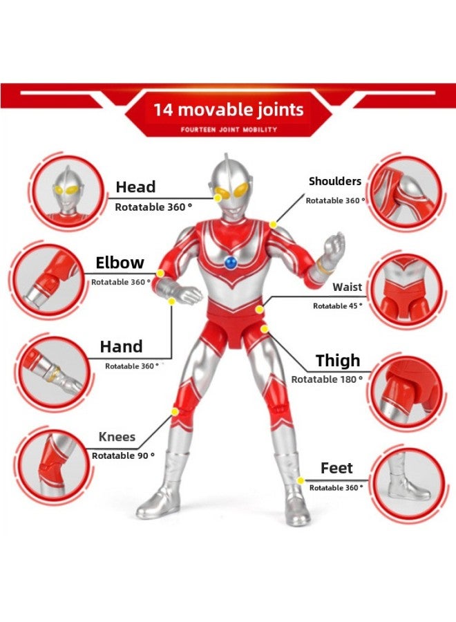 A Generation Of Jinjiang Genuine Multi-joint Movable Ott Five Brothers Model To Send Cape Children Altman Toys-Color:14.8cm Ott's Father - Image 3