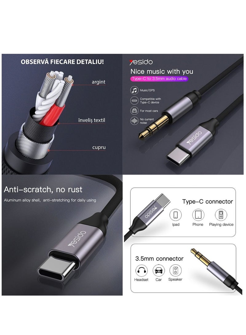 Yesido Type C to 3.5MM Audio Cable, Yesido YAU20 - Image 3