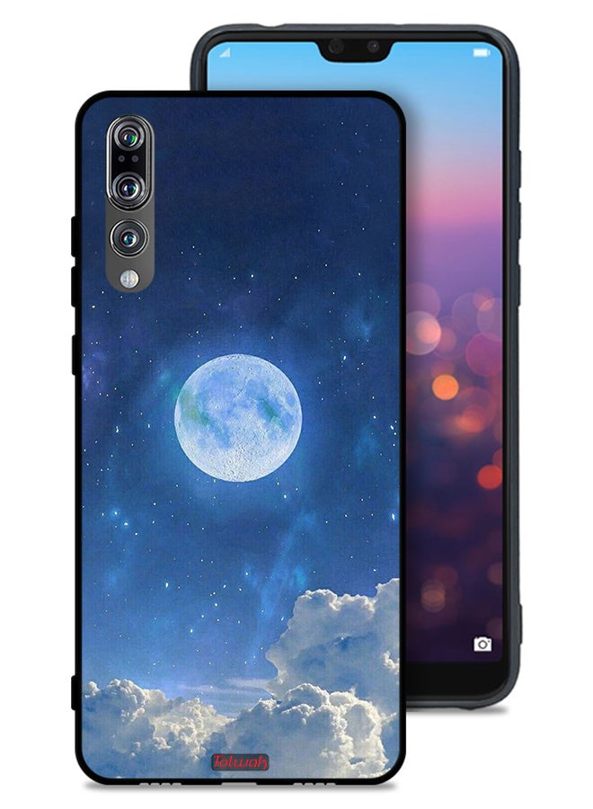 Tolwak Huawei P20 Pro Protective Case Cover Moon Clouds - Image 1