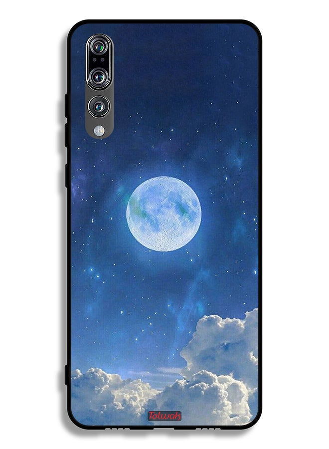 Tolwak Huawei P20 Pro Protective Case Cover Moon Clouds - Image 2