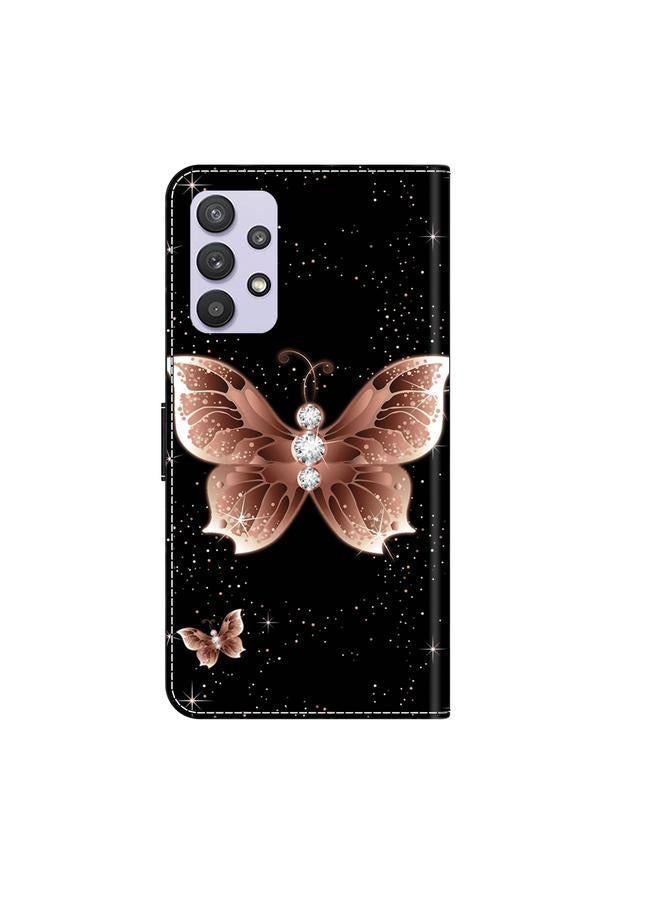 اس-توب جراب لهاتف Samsung Galaxy A32 5G جراب هاتف جلدي كريستالي ثلاثي الأبعاد مقاوم للصدمات - Image 3