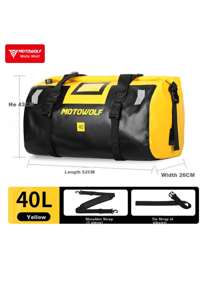 Motowolf Motorcycle Riding Rear Tail Bag, Rider Equipment, Racing Bike, Motorcycle Travel Backpack, Motorcycle Shoulder Bag, Saddle Bag - Image 1