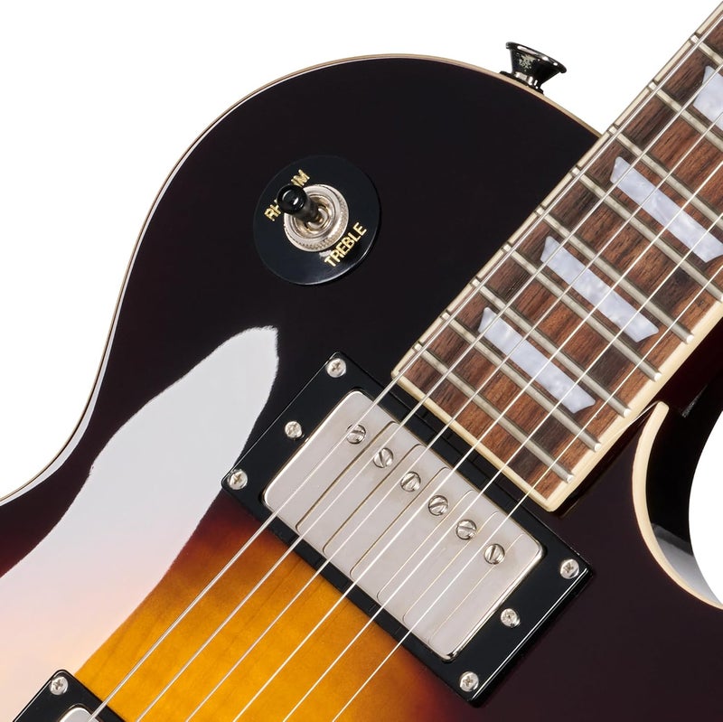 Epiphone Inspired By Gibson Les Paul Tribute Plus Electric Guitar, Vintage Sunburst - Image 3