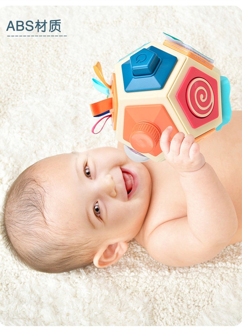 Sensory Busy Board Toy for Toddlers Age 1-3 Montessori Learning Activity Cube Gifts for Boys and Girls Perfect for Birthdays and Travel - Image 2