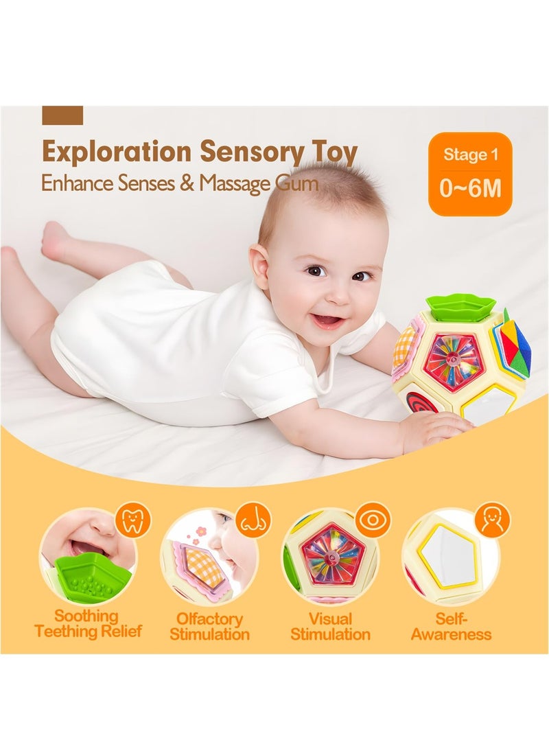 Sensory Busy Board Toy for Toddlers Age 1-3 Montessori Learning Activity Cube Gifts for Boys and Girls Perfect for Birthdays and Travel - Image 5