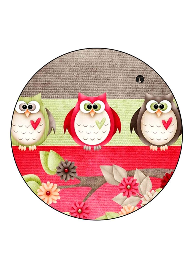 RKN Owls Printed Fridge Magnet  Multicolour - Image 1