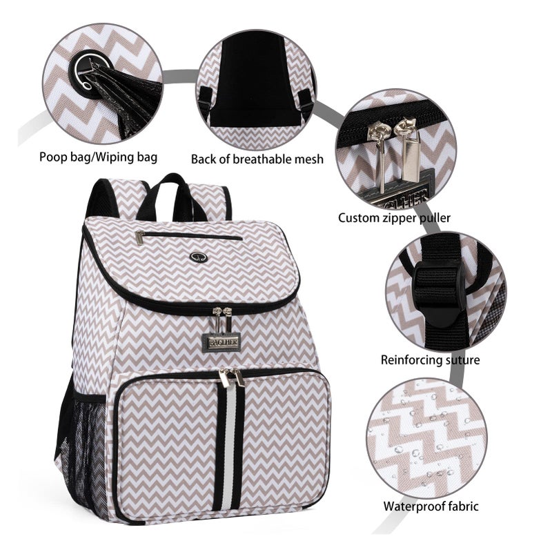 BAGLHERä¸¨Dog Travel Bag, Airline Approved Pet Supplies Backpack, Dog Travel Backpack with 2 Silicone Collapsible Bowls and 2 Food Baskets - Image 5