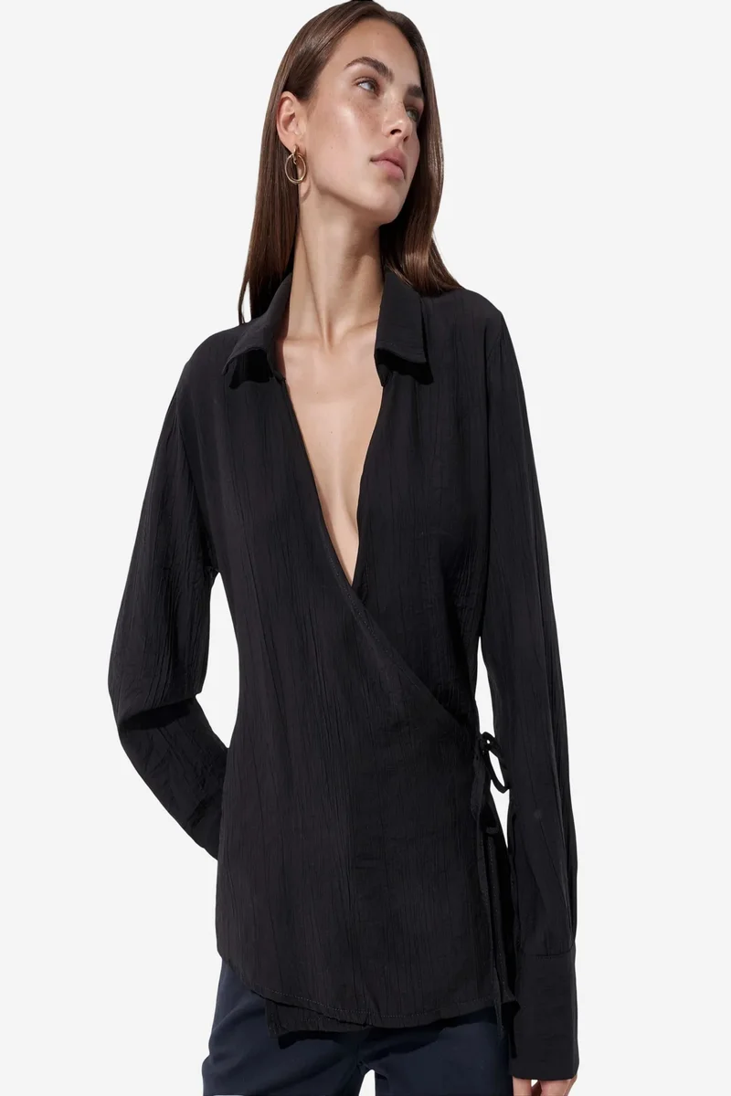 BUSEM Women's Shirt Collar Shirt