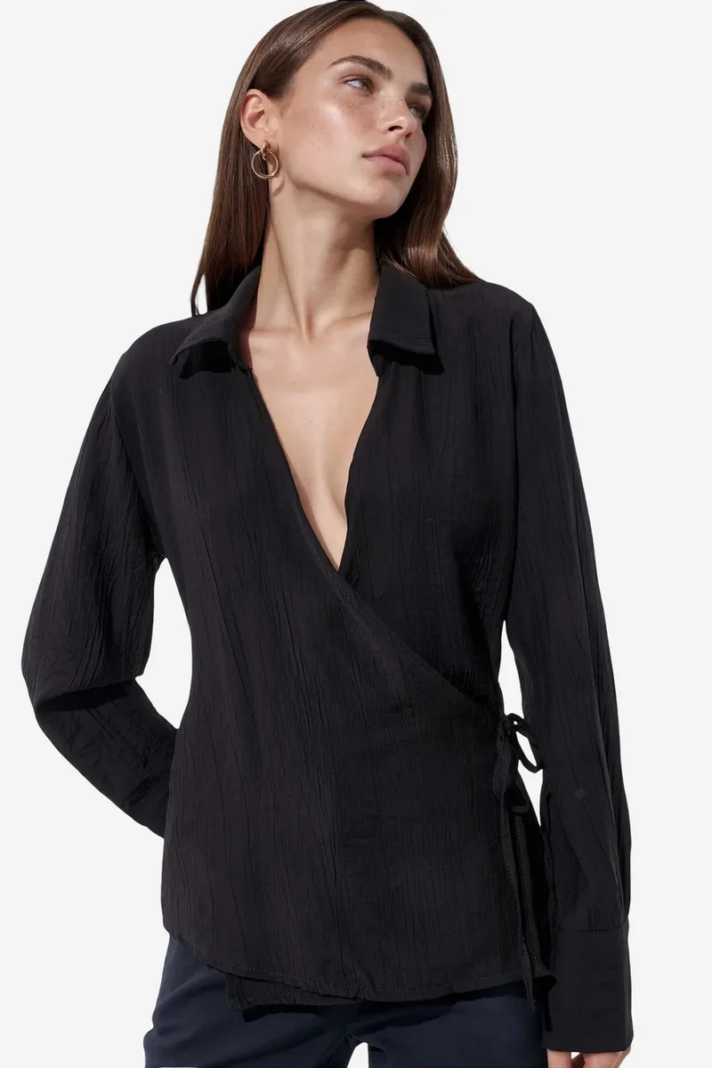 بوسيم BUSEM Women's Shirt Collar Shirt