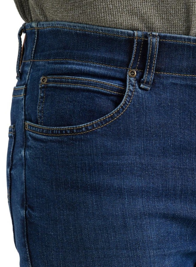 LEE Uniforms Men's Performance Series Extreme Motion Regular Fit Jean, Night Owl, 34W / 32L - Image 2