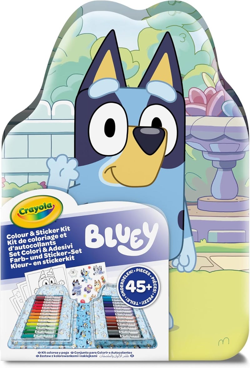 Crayola Bluey Colour & Sticker Kit (45+ Pieces) - Image 1
