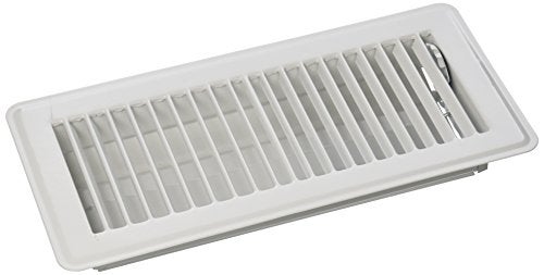 Mintcraft FR01-4X10W ProSource Floor Register, Steel, quot, 4" x 10", White - Image 1