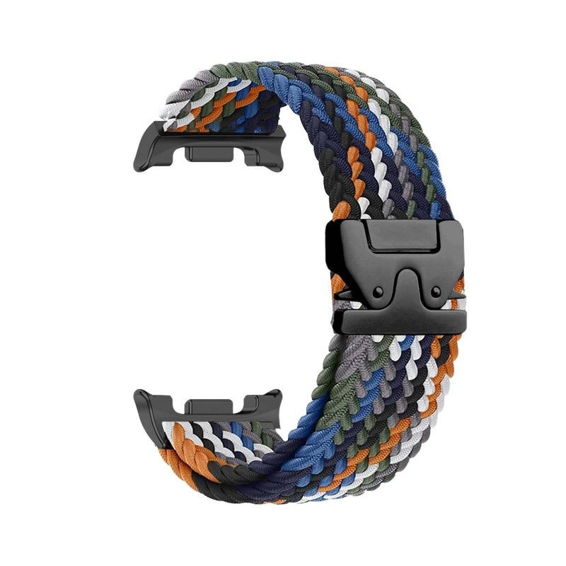 LL Black Nylon Loop Strap Smartwatch Band Compatible with Samsung Galaxy Watch 8 Classic with Adjustable Fit Replacement Strap for Daily Wear - Image 1