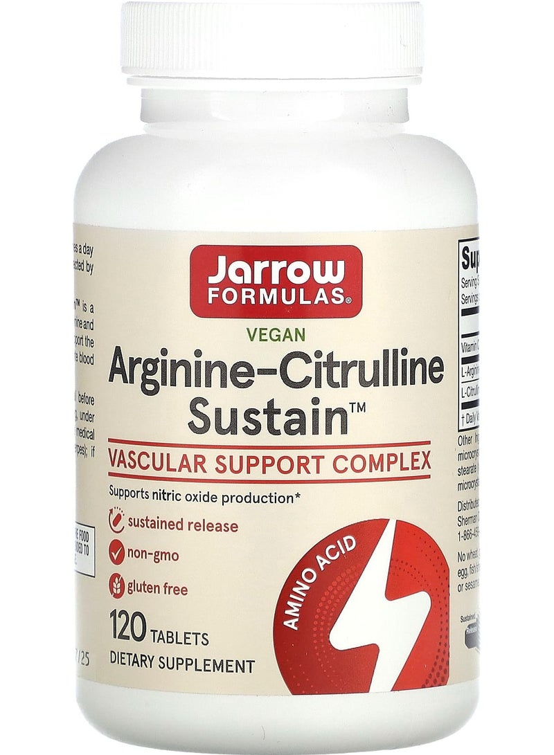 jarrow formulas Arginine-Citrulline Sustain, 120 Tablets