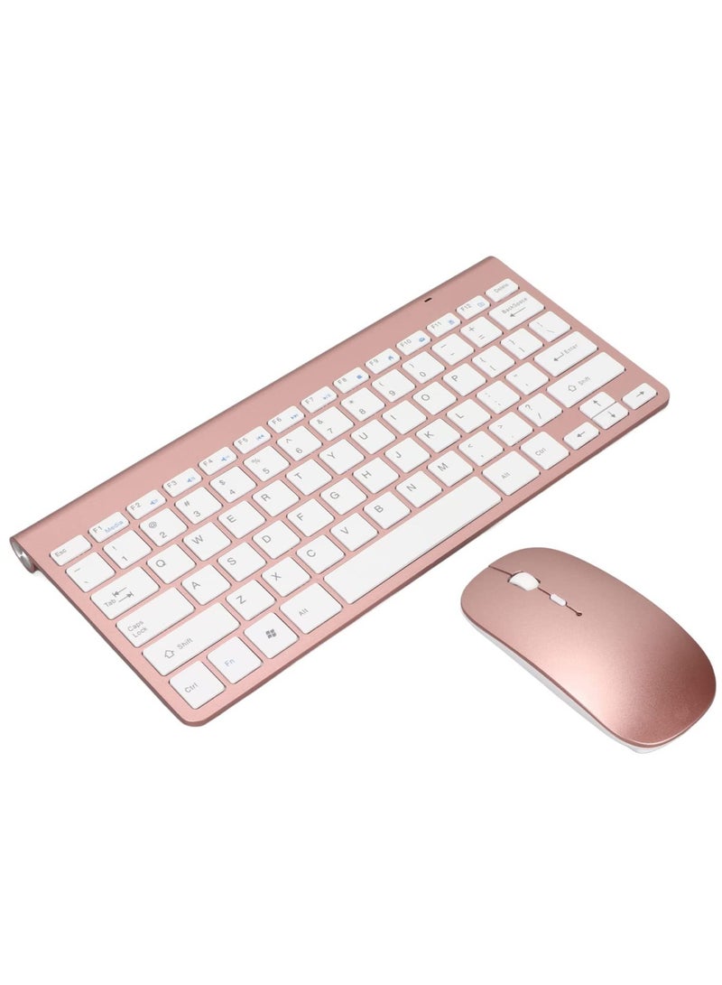 Wireless Bluetooth Three System Universal Mobilephone and Tablet Keyboard with Mouse Set - English Pink - Image 5