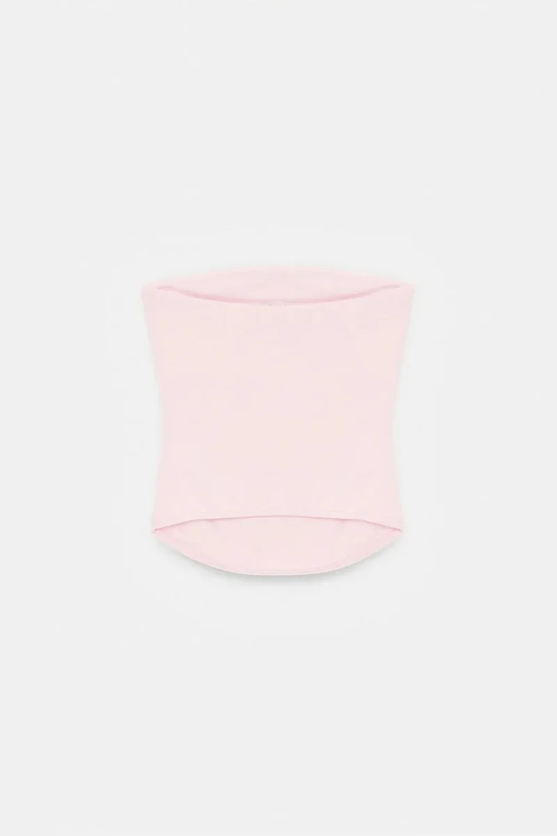 Dilvin Blush Pink DILVIN Women’s Strapless Crop Bandeau Top for Women | Best Price UAE