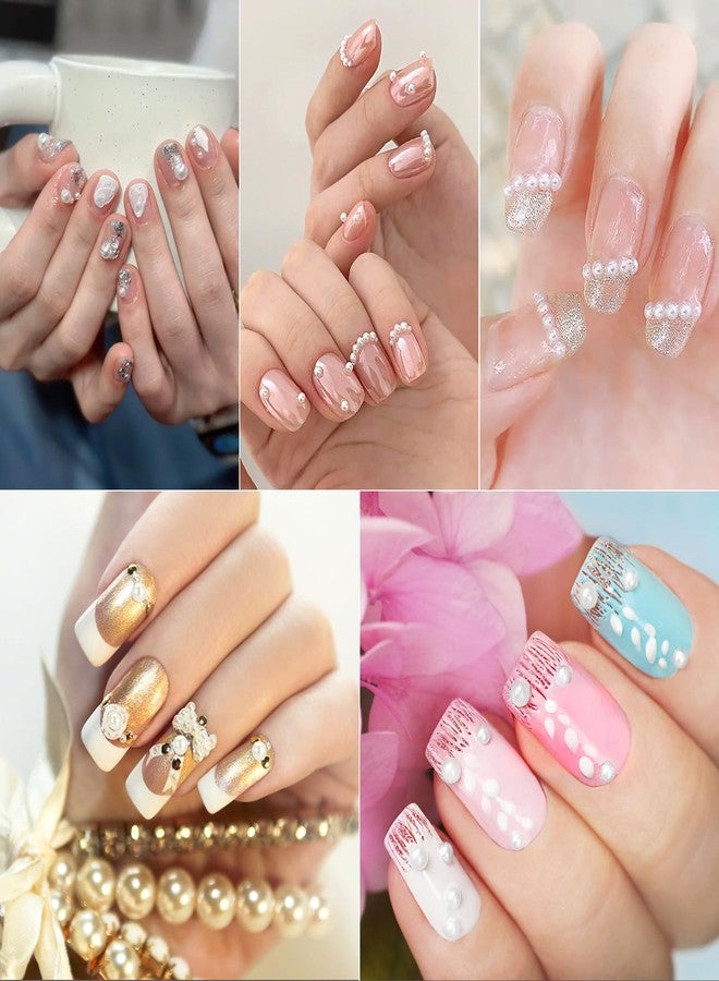 Naler 1830pcs Self Adhesive Pearl Stickers, White Pearl Stickers, Gems Pearls for Crafting, Gem Decorations for Nails Art, Make up and Scrapbook Decorations - Image 5