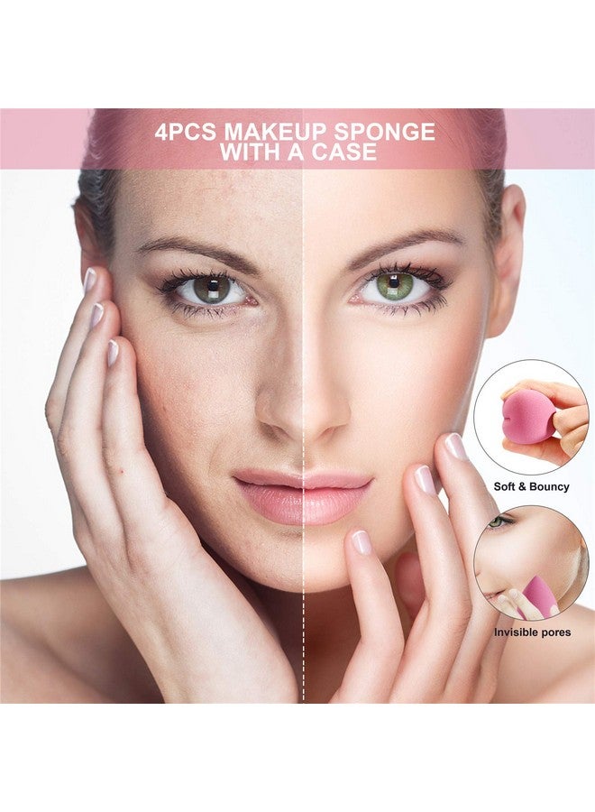 DUAIU 4 Pcs Makeup Sponge Set Blender Beauty Foundation Blending Sponge Flawless For Liquid Cream And Powder Multicolored Makeup Sponges With Storage Box - Image 5