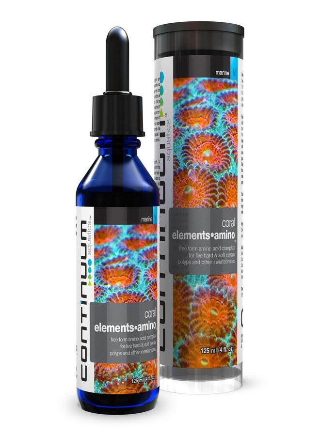 Continuum Aquatics Coral Elements Amino - Essential Amino Acids for Reef Aquariums - Boosts Coral Growth, Color, Recovery & Health - Ideal for Fragged Corals, 125 ml - Image 1