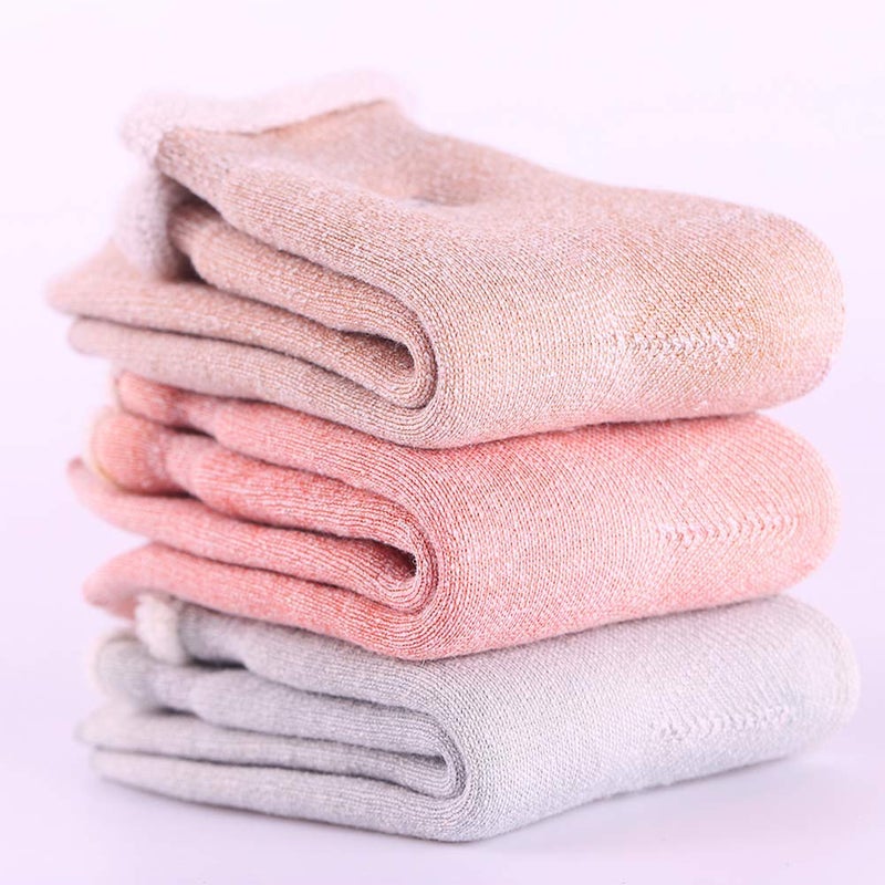 Yoicy Womens Super Thick Socks - Soft Warm Comfort Casual Crew Winter Socks (Pack of 3-5), Multicolor - Image 5