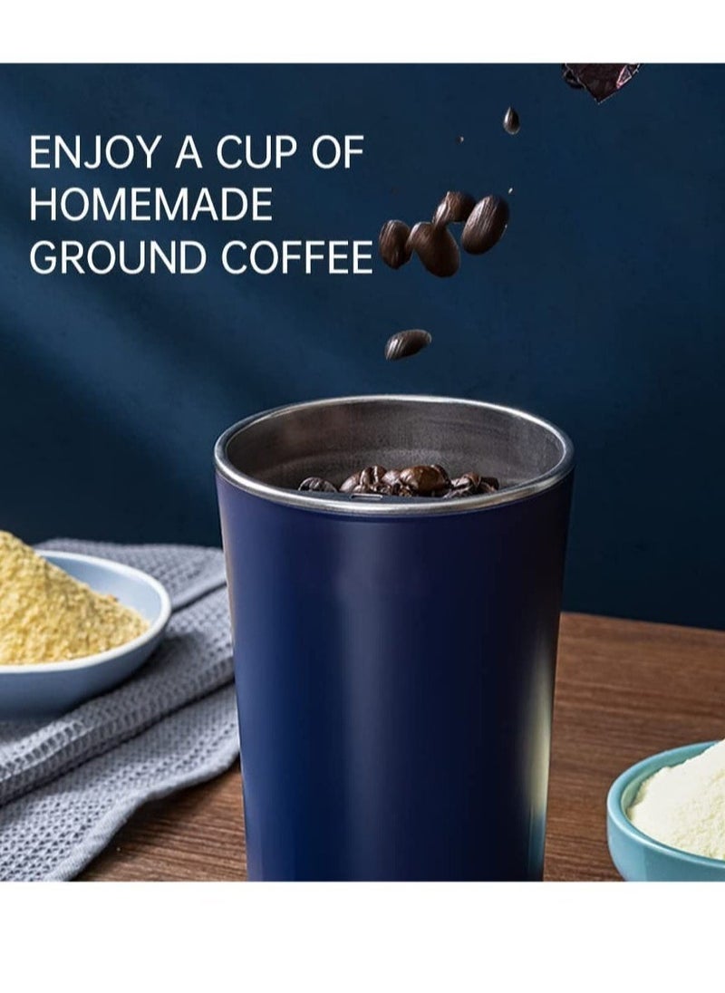 Electric Spice and Coffee Grinder - Stainless Steel Blade & Cup, Detachable, Dishwasher Safe, for Home Use - Image 3