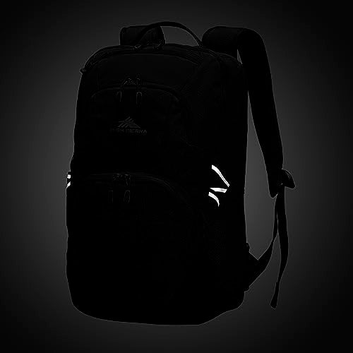 High Sierra Swoop Backpack, Lightweight Bookbag, Large Main Compartment + External Accessory Pockets, Separate Laptop Pocket, Dual Water Bottle Pockets, Fits most 17” Laptops, 30L Capacity, Olive - Image 4